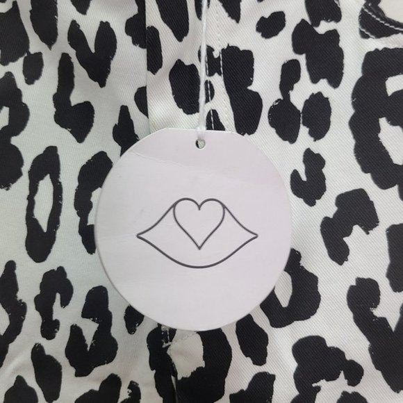 See By Chloe Animal Print Mid Rise Cropped Straight Jeans Size 40 - Picture 7 of 10